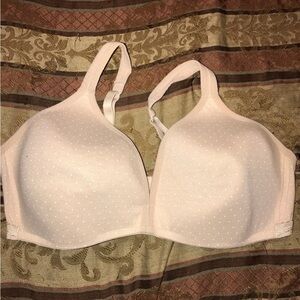 Fruit of the loom nude polka dot bra